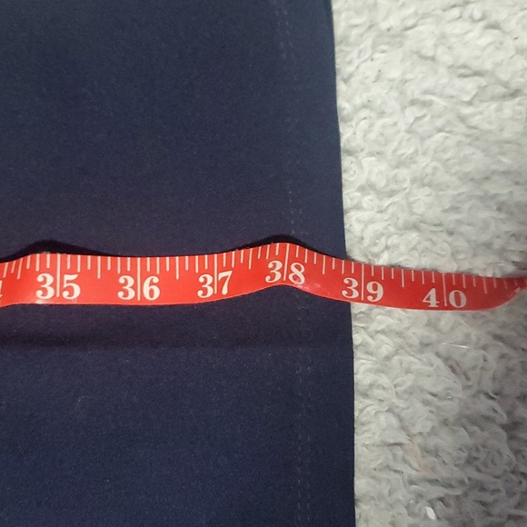 Donna Morgan Stretch Mock Neck Mini Sheath Dress Navy Blue - Picture 12 of 12